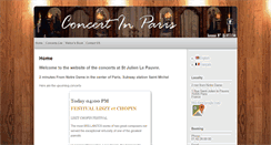 Desktop Screenshot of concertinparis.com